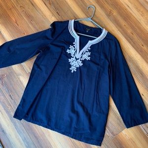 Talbots navy tunic